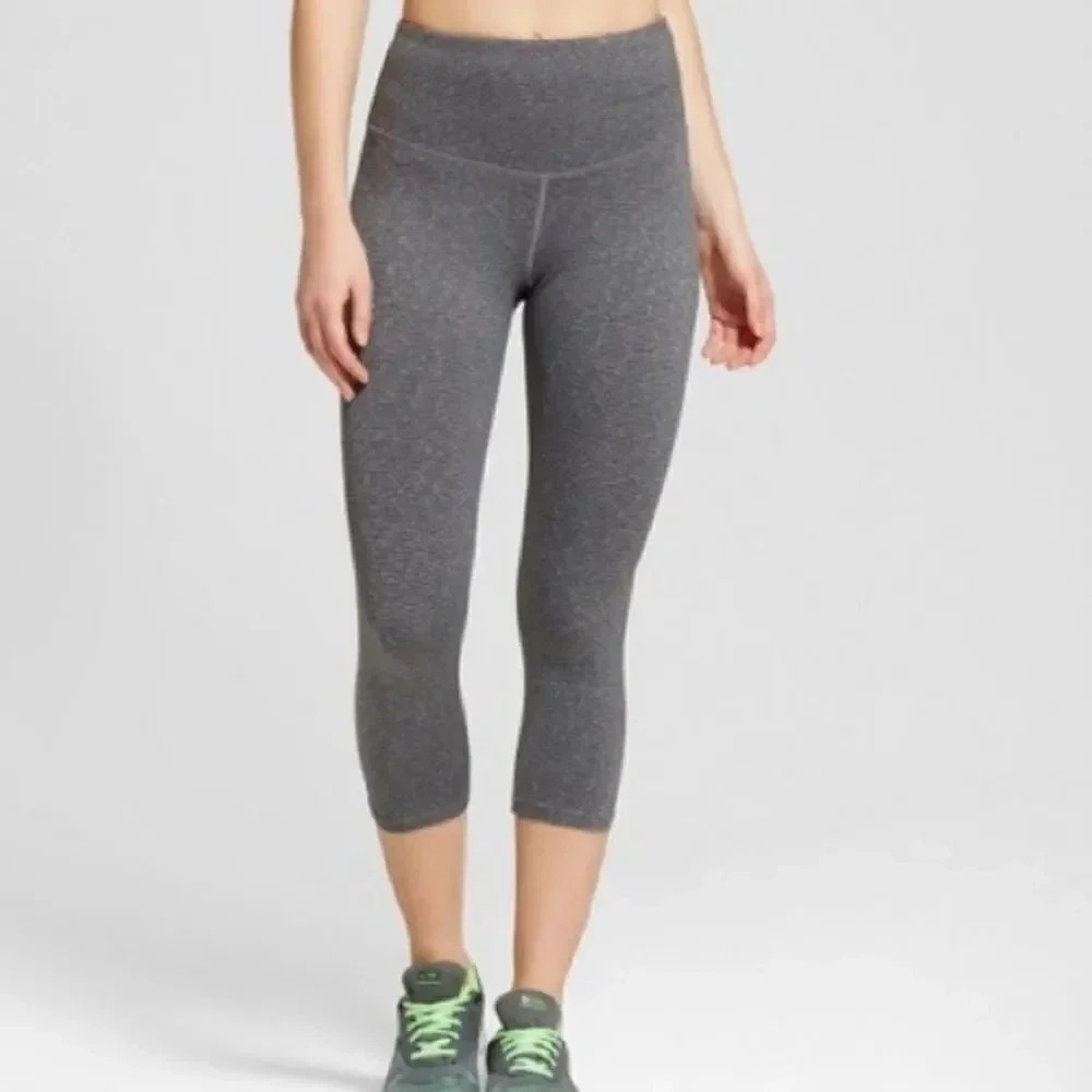 champion grey cropped leggings
